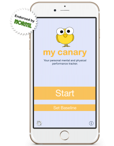 canary-on-phone